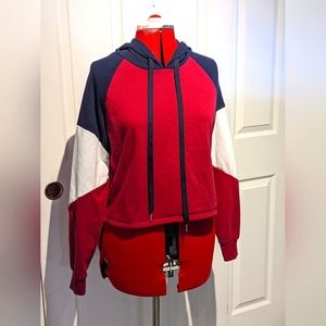 No Boundaries Tricolor Color Block Hoodie